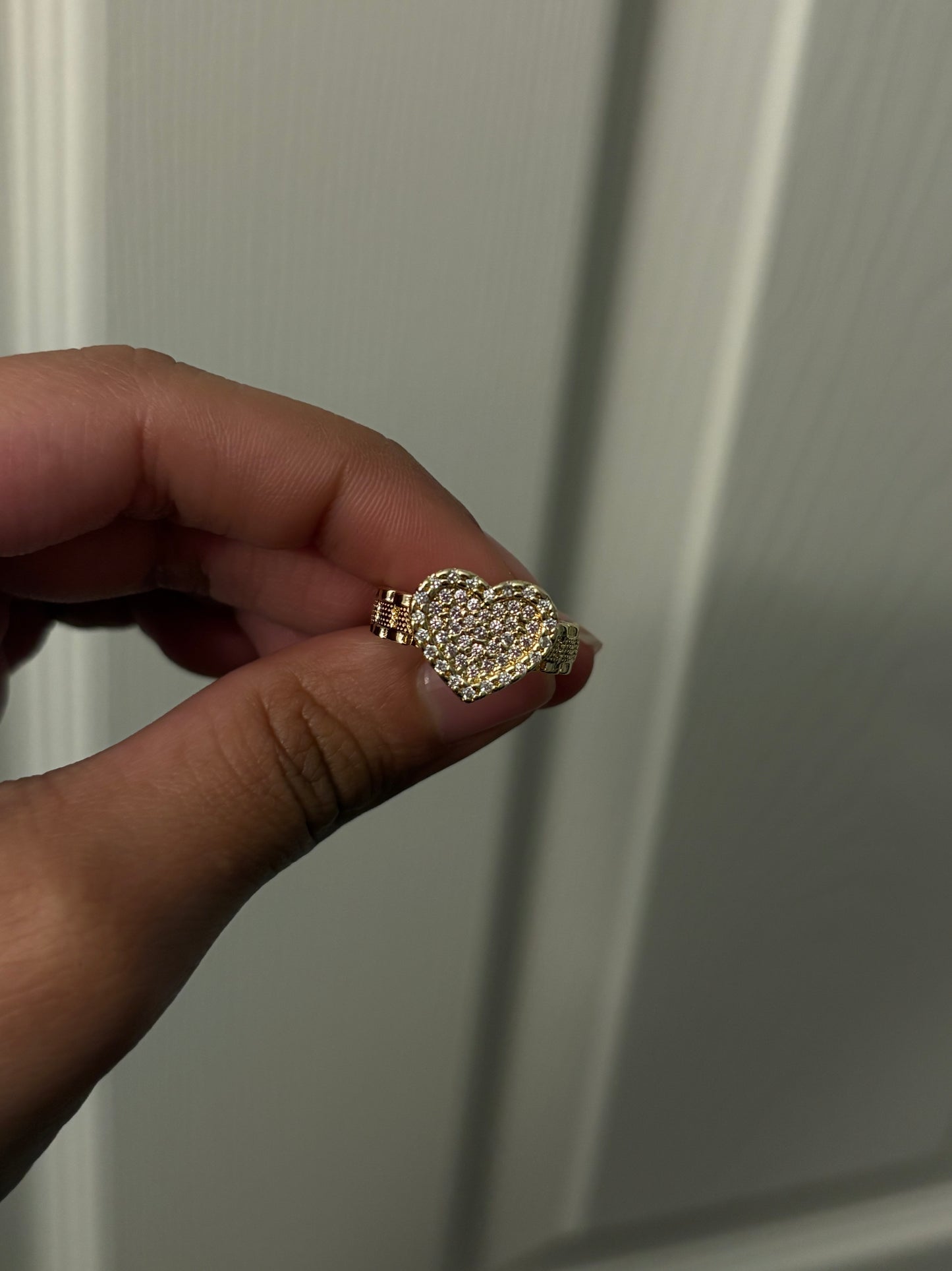 Pink Heart Rolex ring