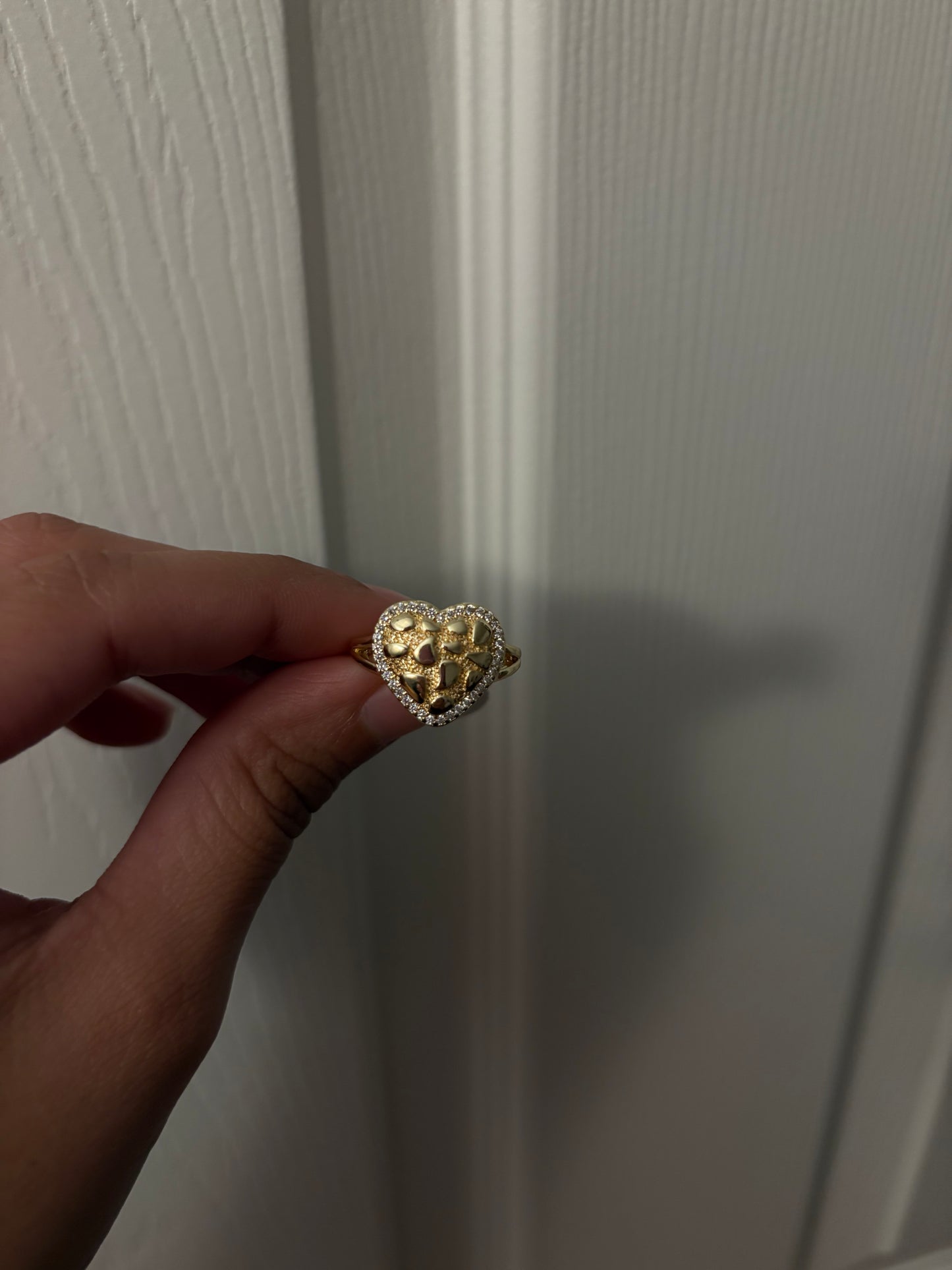 Diamond Nugget heart ring