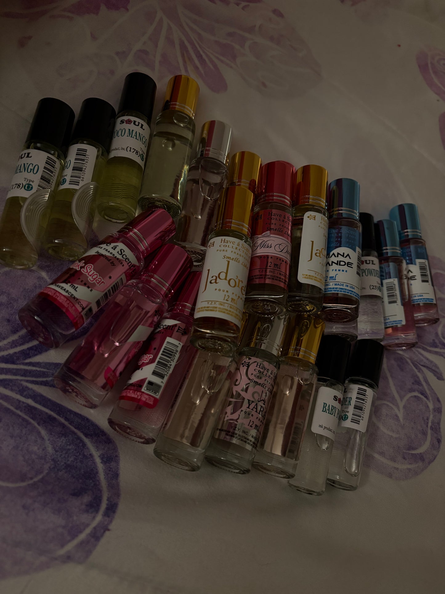 Roll on perfumes