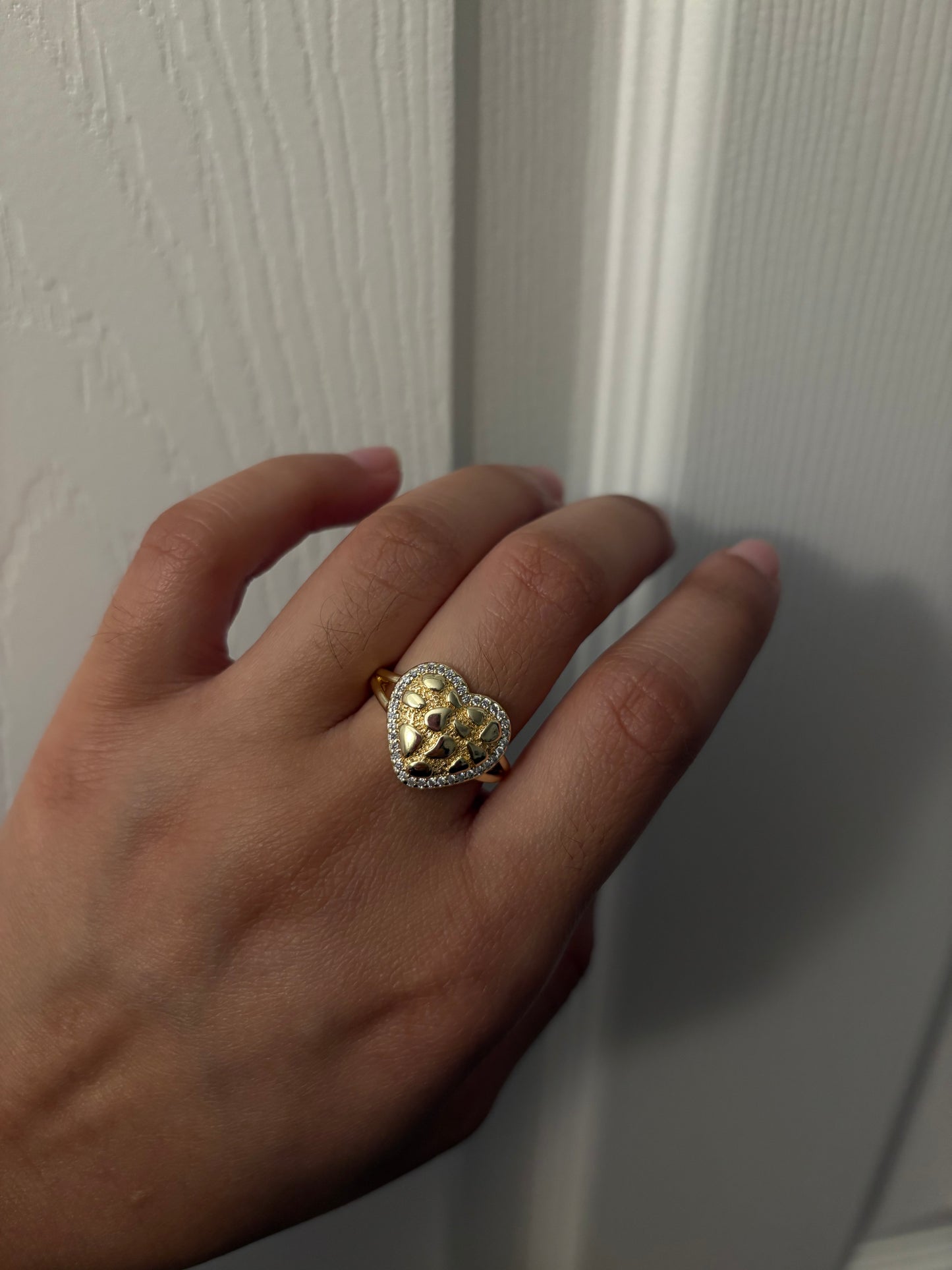 Diamond Nugget heart ring