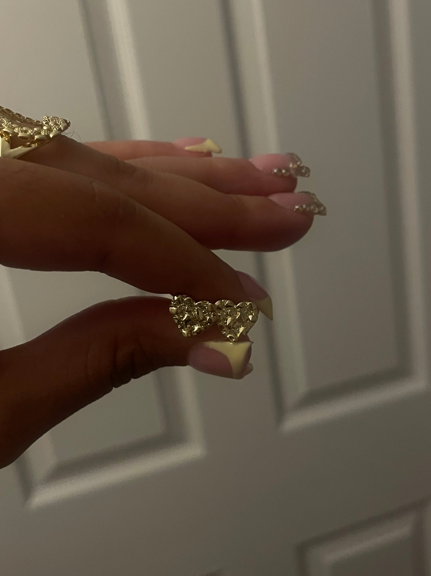 Nugget Heart earrings