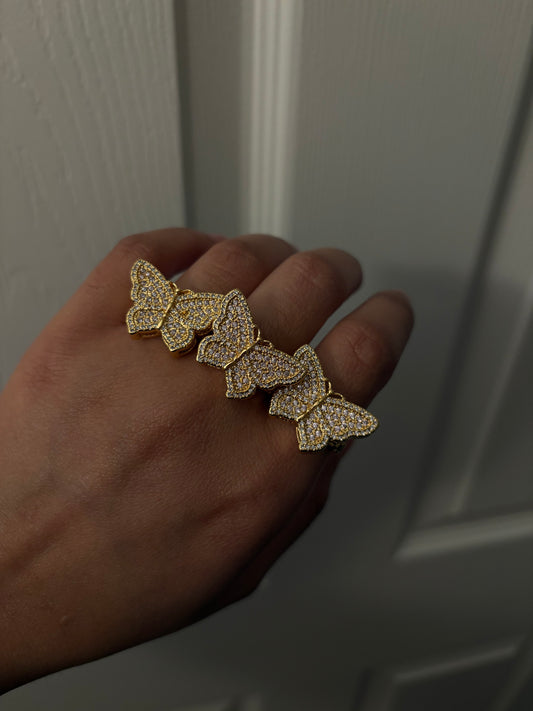 Pink Butterfly ring