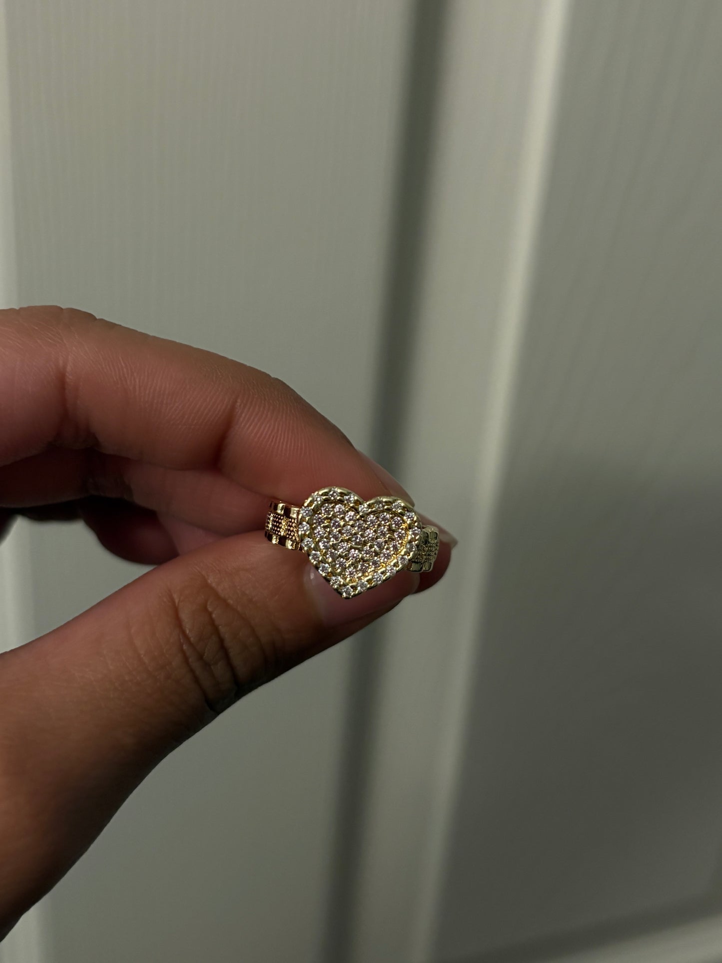 Pink Heart Rolex ring