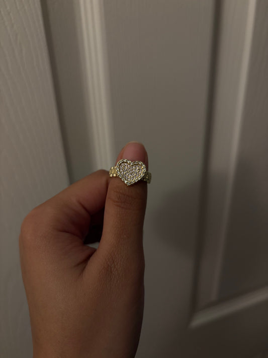 Pink Heart Rolex ring