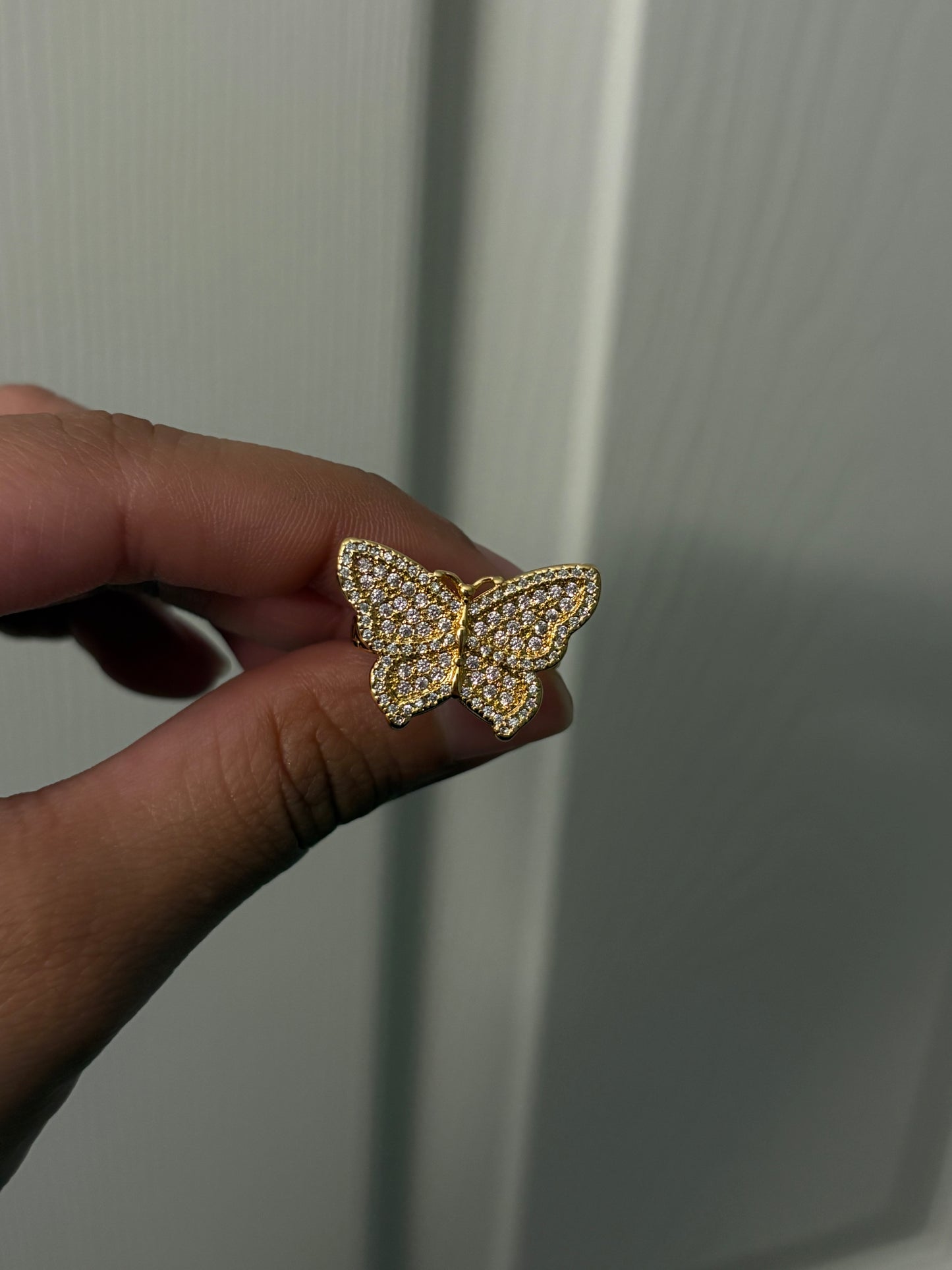 Pink Butterfly ring