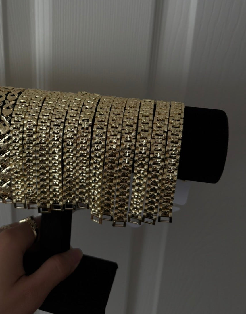 14k gold plated bracelets