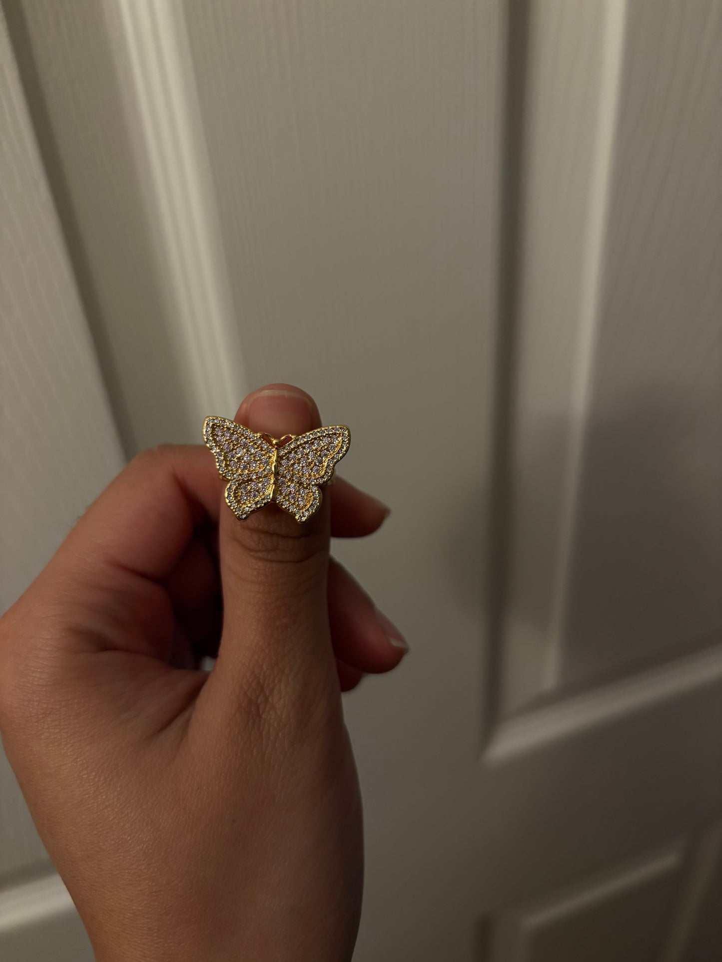 Pink Butterfly ring