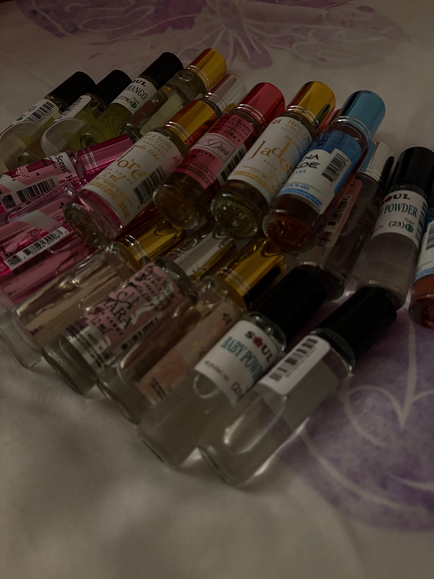 Roll on perfumes