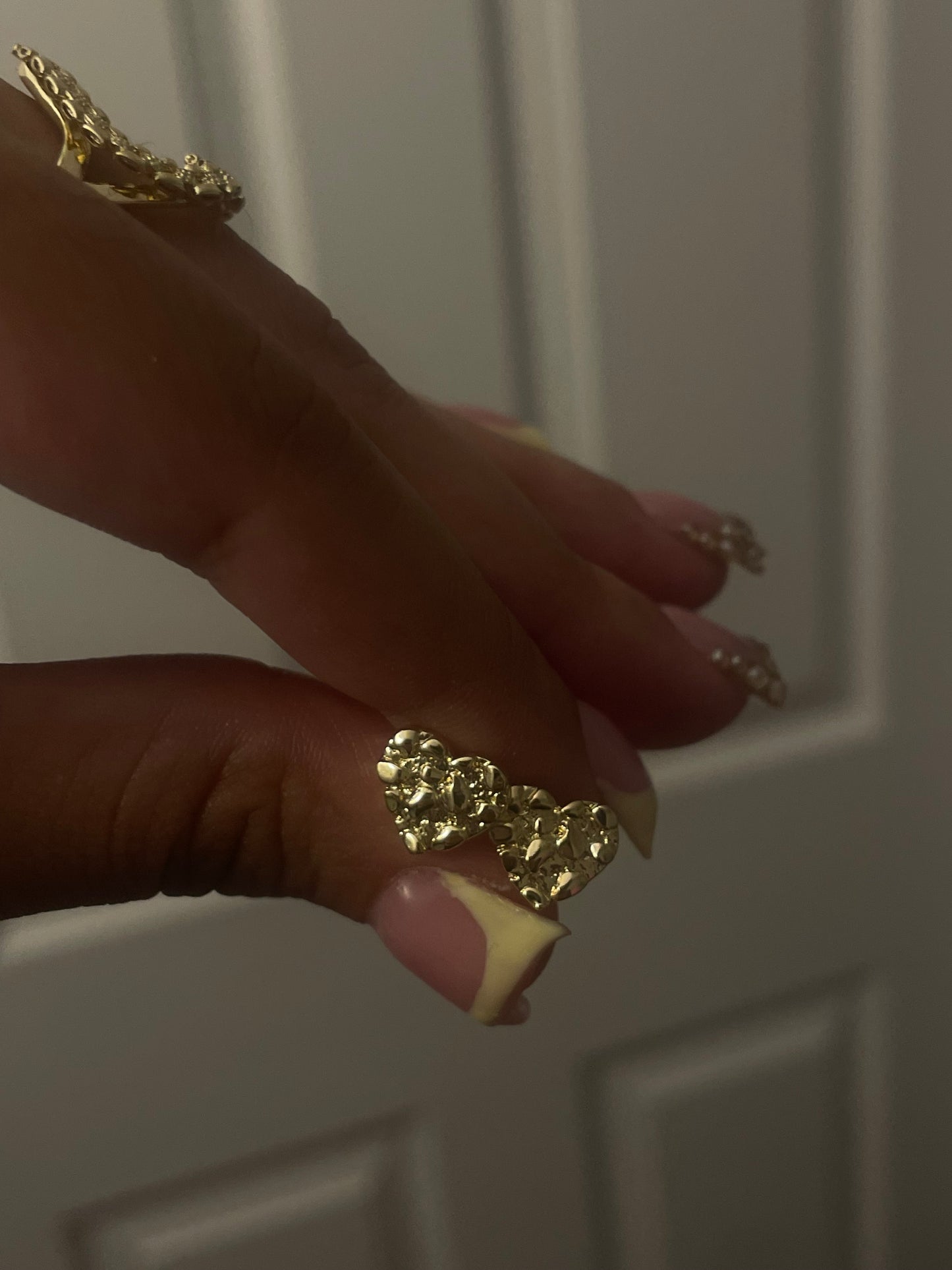 Nugget Heart earrings