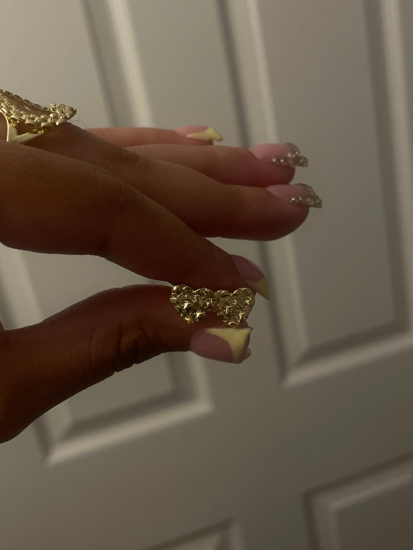 Nugget Heart earrings