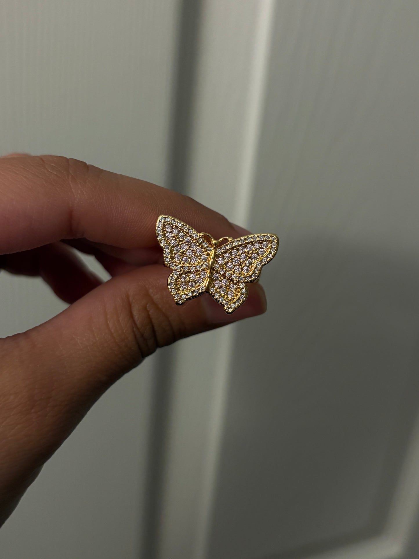 Pink Butterfly ring