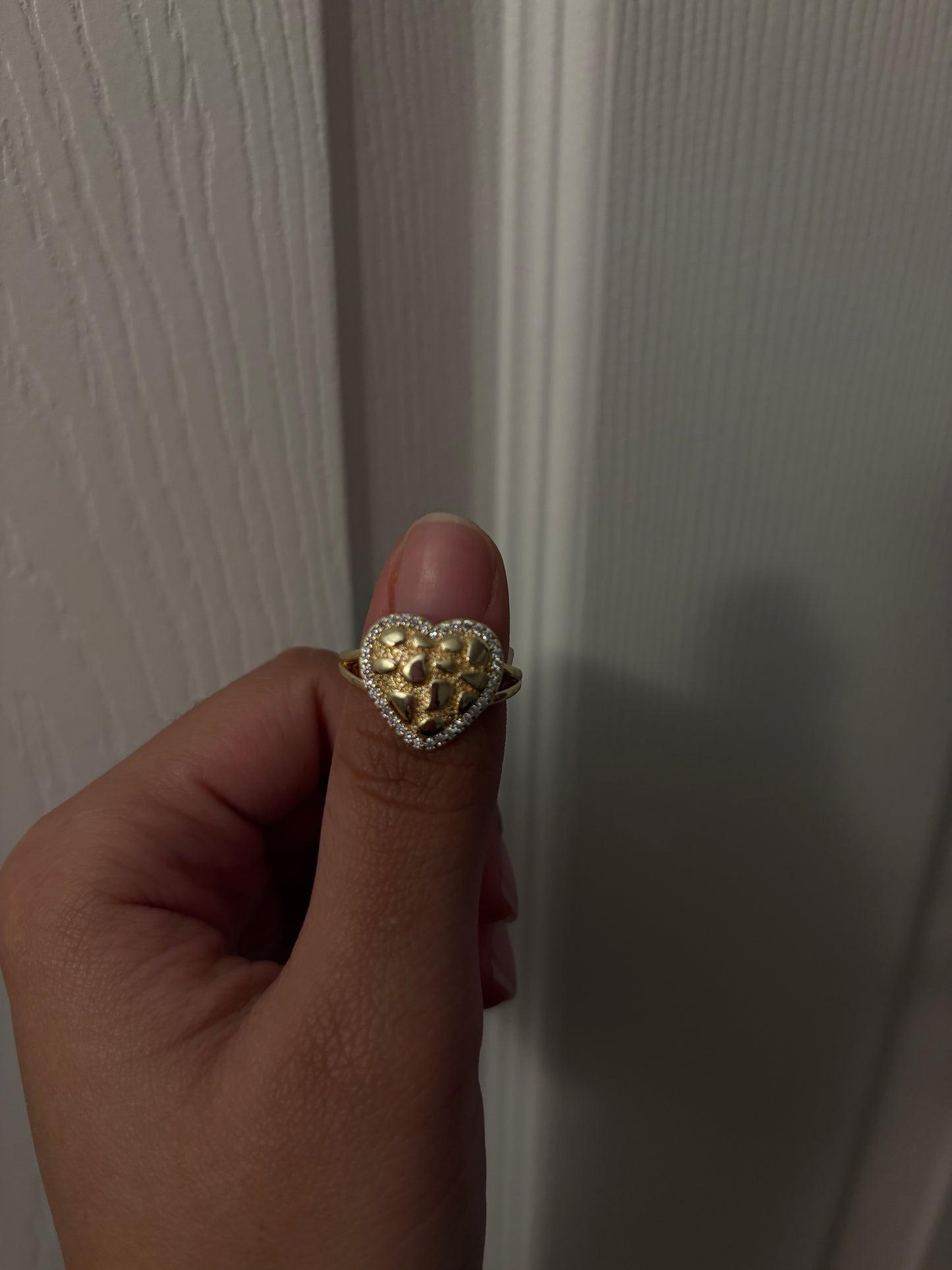 Diamond Nugget heart ring