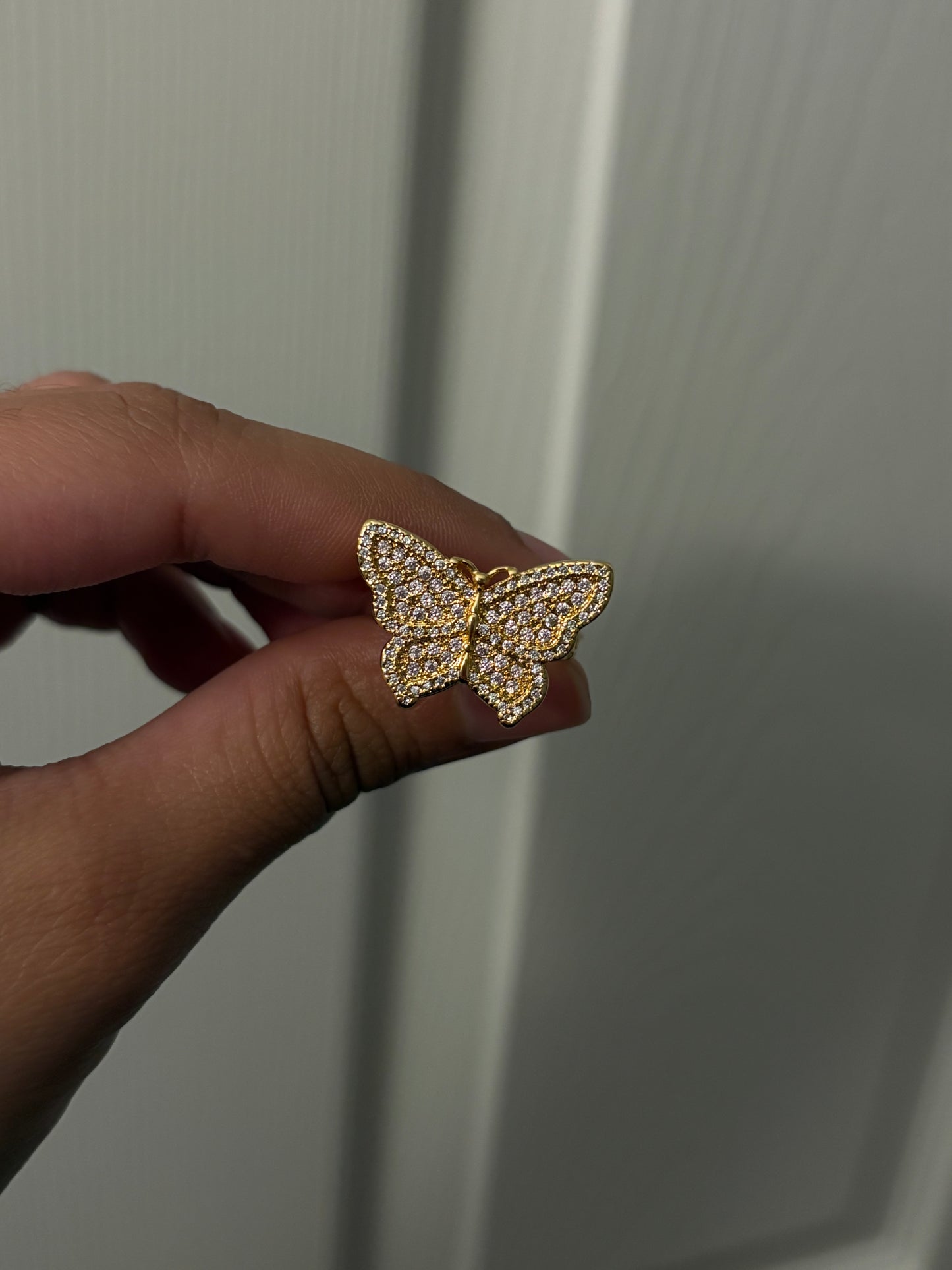 Pink Butterfly ring